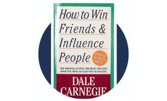 Illustration of the book: how to win friends and influence people by Dale Carnegie
